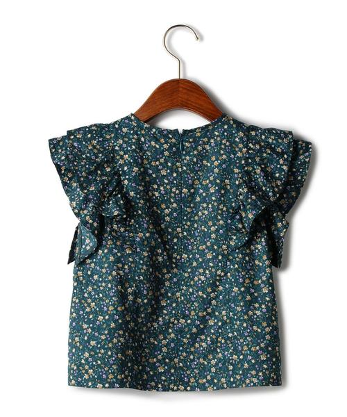green label relaxing（グリーンレーベルリラクシング）の「【キッズ】コバナフレア ブラウス ショートスリーブ ◆（シャツ/ブラウス・キッズ・オフホワイト/ケリー・125/135/105/115）」の8枚目の写真