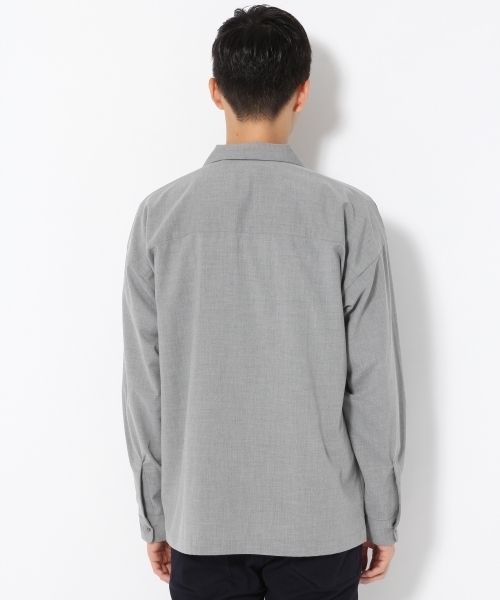 GLOBAL WORK（グローバルワーク）の「TRオープンカラーシャツ/760239（シャツ/ブラウス・メンズ・グレー/ブラウン/ネイビー・MEDIUM/SMALL/LARGE）」の6枚目の写真