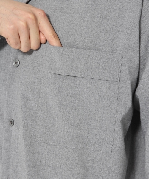 GLOBAL WORK（グローバルワーク）の「TRオープンカラーシャツ/760239（シャツ/ブラウス・メンズ・グレー/ブラウン/ネイビー・MEDIUM/SMALL/LARGE）」の12枚目の写真