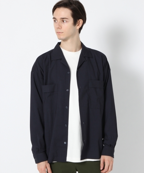 GLOBAL WORK（グローバルワーク）の「TRオープンカラーシャツ/760239（シャツ/ブラウス・メンズ・グレー/ブラウン/ネイビー・MEDIUM/SMALL/LARGE）」の15枚目の写真