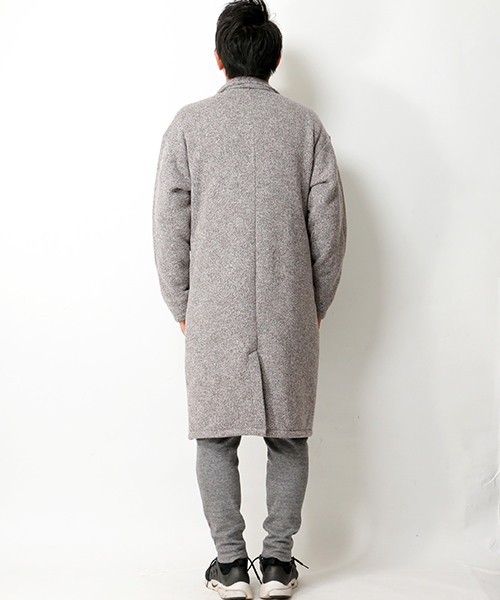 VENCEEXCHANGE（ヴァンスエクスチェンジ）の「ビッグシルエットチェスター（チェスターコート・メンズ・ベージュ/ネイビー・LARGE/MEDIUM）」の5枚目の写真