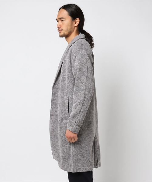 VENCEEXCHANGE（ヴァンスエクスチェンジ）の「ビッグシルエットチェスター（チェスターコート・メンズ・ベージュ/ネイビー・LARGE/MEDIUM）」の14枚目の写真
