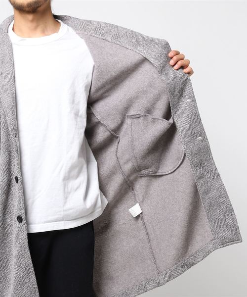 VENCEEXCHANGE（ヴァンスエクスチェンジ）の「ビッグシルエットチェスター（チェスターコート・メンズ・ベージュ/ネイビー・LARGE/MEDIUM）」の16枚目の写真