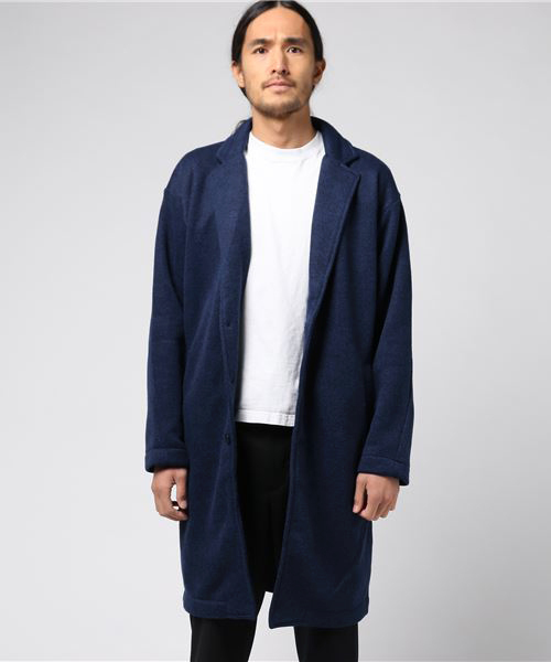 VENCEEXCHANGE（ヴァンスエクスチェンジ）の「ビッグシルエットチェスター（チェスターコート・メンズ・ベージュ/ネイビー・LARGE/MEDIUM）」の8枚目の写真