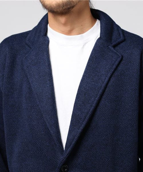 VENCEEXCHANGE（ヴァンスエクスチェンジ）の「ビッグシルエットチェスター（チェスターコート・メンズ・ベージュ/ネイビー・LARGE/MEDIUM）」の9枚目の写真