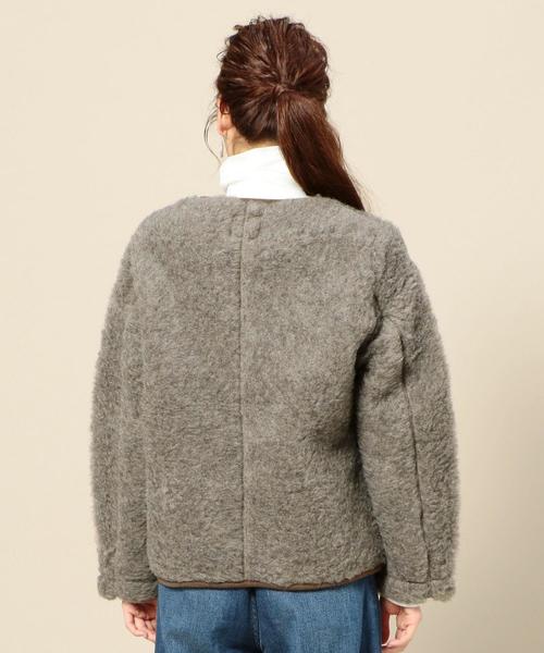 BEAUTY&YOUTH UNITED ARROWS(ビューティーアンドユースユナイテッドアローズ)の「<COLDBREAKER>Vネックジップカーディガン(その他アウター・レディース・ダークブラウン・XX-SMALL)」の2枚目の写真