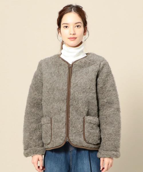 BEAUTY&YOUTH UNITED ARROWS(ビューティーアンドユースユナイテッドアローズ)の「<COLDBREAKER>Vネックジップカーディガン(その他アウター・レディース・ダークブラウン・XX-SMALL)」の3枚目の写真