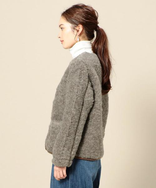 BEAUTY&YOUTH UNITED ARROWS(ビューティーアンドユースユナイテッドアローズ)の「<COLDBREAKER>Vネックジップカーディガン(その他アウター・レディース・ダークブラウン・XX-SMALL)」の4枚目の写真