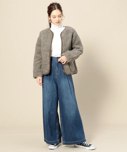 BEAUTY&YOUTH UNITED ARROWS(ビューティーアンドユースユナイテッドアローズ)の「<COLDBREAKER>Vネックジップカーディガン(その他アウター・レディース・ダークブラウン・XX-SMALL)」の5枚目の写真