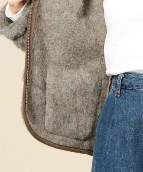 BEAUTY&YOUTH UNITED ARROWS(ビューティーアンドユースユナイテッドアローズ)の「<COLDBREAKER>Vネックジップカーディガン(その他アウター・レディース・ダークブラウン・XX-SMALL)」の9枚目の写真