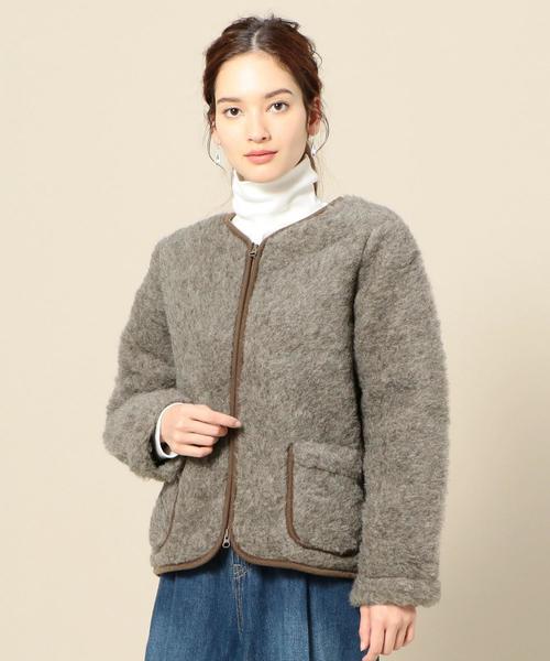 BEAUTY&YOUTH UNITED ARROWS(ビューティーアンドユースユナイテッドアローズ)の「<COLDBREAKER>Vネックジップカーディガン(その他アウター・レディース・ダークブラウン・XX-SMALL)」の12枚目の写真