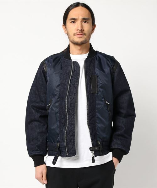 AVIREX/アヴィレックス/TYPE BLUE MIXED MATERIAL MA-1/ タイプブルー ミックスド マテリアル MA-1 AVIREX/アヴィレックス/TYPE BLUE MIXED MATERIAL MA-1/ タイプブルー ミックスド マテリアル MA-1