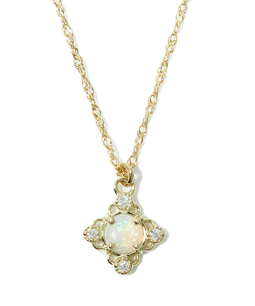 agete ネックレス　k14 K14ダイヤモンドネックレス（0.1ct）｜ネックレス｜アガット 公式