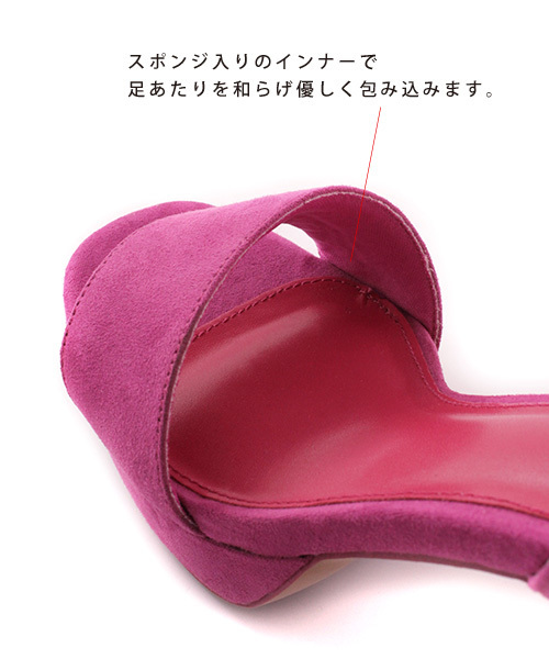 RANDA（ランダ）の「スクエアトゥサンダル（サンダル・レディース・ピンク/ブラック/イエロー/ベージュ・L/S/LL/M）」の6枚目の写真