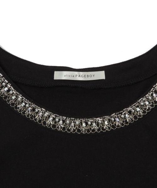 PAGEBOY(ページボーイ)の「ビジュータンク(Tシャツ/カットソー・レディース・ホワイト/ブラック/ネイビー/ピンク/ライトグリーン・FREE)」の17枚目の写真