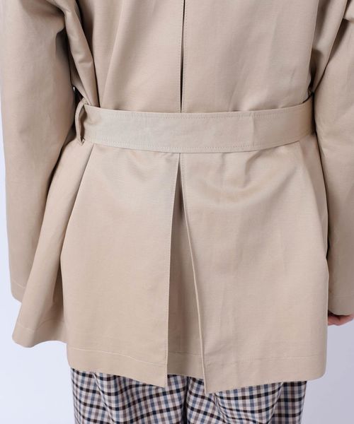 liflattie ships(リフラティ シップス)の「liflattie ships:ショートトレンチ◇(トレンチコート・レディース・ライトブルー/ベージュ・SMALL/MEDIUM)」の12枚目の写真