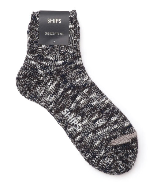 SHIPS（シップス）の「SU: SLAB MIX ソックス（ソックス/靴下・メンズ・ホワイト/ネイビー/ブルー/オレンジ/ライトグレー/ブラック/ロイヤルブルー・ONE SIZE）」の5枚目の写真