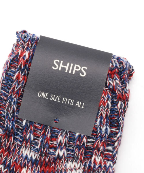 SHIPS（シップス）の「SU: SLAB MIX ソックス（ソックス/靴下・メンズ・ホワイト/ネイビー/ブルー/オレンジ/ライトグレー/ブラック/ロイヤルブルー・ONE SIZE）」の8枚目の写真