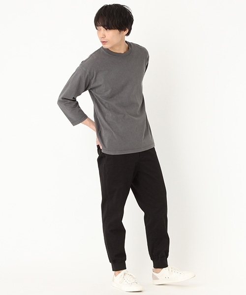 niko and...（ニコアンド）の「ピグメント7分袖プルオーバー（Tシャツ/カットソー・メンズ・ブルー/ブラック/ピンク・LARGE/MEDIUM）」の4枚目の写真