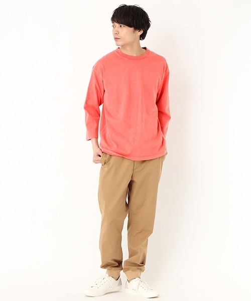 niko and...（ニコアンド）の「ピグメント7分袖プルオーバー（Tシャツ/カットソー・メンズ・ブルー/ブラック/ピンク・LARGE/MEDIUM）」の6枚目の写真