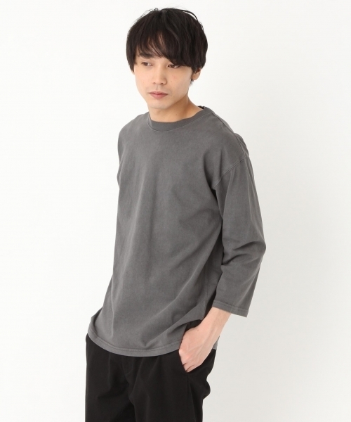 niko and...（ニコアンド）の「ピグメント7分袖プルオーバー（Tシャツ/カットソー・メンズ・ブルー/ブラック/ピンク・LARGE/MEDIUM）」の15枚目の写真