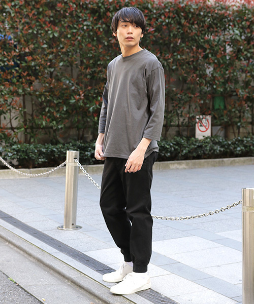 niko and...（ニコアンド）の「ピグメント7分袖プルオーバー（Tシャツ/カットソー・メンズ・ブルー/ブラック/ピンク・LARGE/MEDIUM）」の16枚目の写真