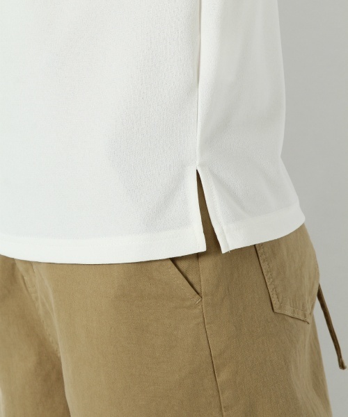 laboratory work（ラボラトリーワーク）の「パネルレースフレアスリーブVネックプルオーバー（Tシャツ/カットソー・レディース・オフホワイト/ブラック/イエロー系その他・MEDIUM）」の14枚目の写真