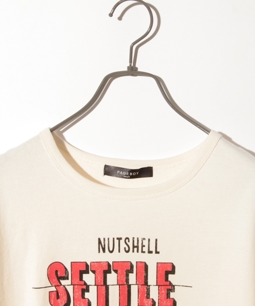 PAGEBOY（ページボーイ）の「ロゴプリントTシャツ（Tシャツ/カットソー・レディース・ブラック/オフホワイト/ライトグレー・FREE）」の14枚目の写真