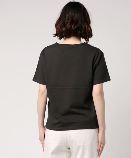 PAGEBOY（ページボーイ）の「ロゴプリントTシャツ（Tシャツ/カットソー・レディース・ブラック/オフホワイト/ライトグレー・FREE）」の5枚目の写真