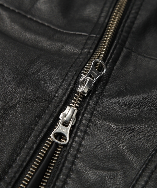 CIAOPANIC(チャオパニック)の「<WEB限定>【1 to 10 people】リプロダクト Leather Single JK(ライダースジャケット・メンズ・ブラック・SMALL/MEDIUM/LARGE)」の6枚目の写真