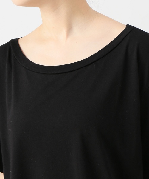 CALUX(キャラクス)の「CALUX MODAL Tシャツ(Tシャツ/カットソー・レディース・ホワイト/ブラック/カーキ・フリ-)」の10枚目の写真