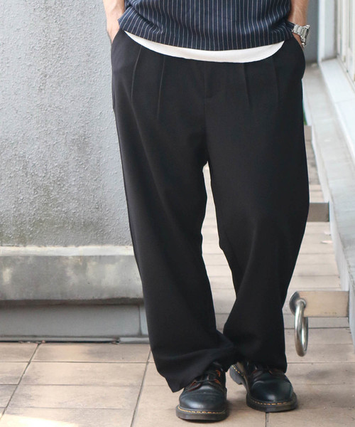 Confirm（コンファーム）の「Confirm / コンファーム 2タックワイドシルエットパンツ（スラックス・メンズ・グレー/ブラック/ベージュ・M/L）」の2枚目の写真