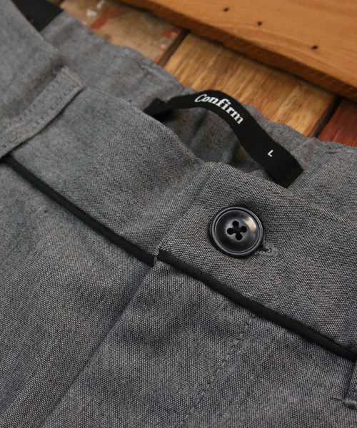 Confirm（コンファーム）の「Confirm / コンファーム 2タックワイドシルエットパンツ（スラックス・メンズ・グレー/ブラック/ベージュ・M/L）」の10枚目の写真