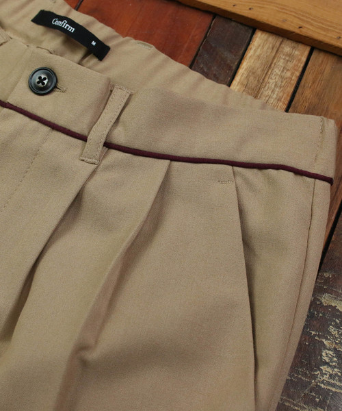 Confirm（コンファーム）の「Confirm / コンファーム 2タックワイドシルエットパンツ（スラックス・メンズ・グレー/ブラック/ベージュ・M/L）」の13枚目の写真