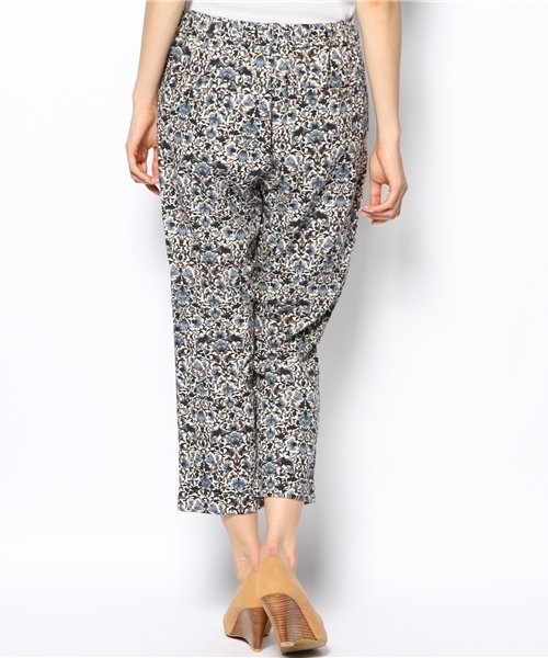 PUAL CE CIN（ピュアルセシン）の「花　プリントパンツ（その他パンツ・レディース・マスタード/ブラウン/ネイビー・FREE）」の5枚目の写真