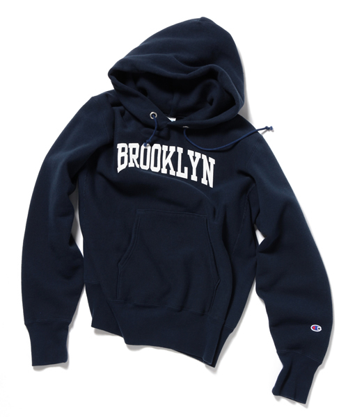 BEAMS(ビームス)の「□CHAMPION×BEAMS / 別注 フードパーカー(パーカー・メンズ・ネイビー・SMALL/MEDIUM/LARGE)」の1枚目の写真