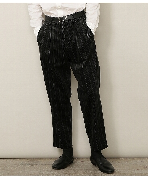ADAM ET ROPE'(アダムエロペ)の「マルチストライプコールパンツ(その他パンツ・メンズ・ブラック/ベージュ・M/L)」の2枚目の写真