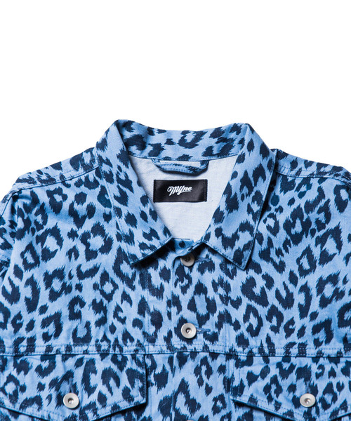 MYne（マイン）の「【MYne】 Leopard denim jacket（デニムジャケット 
