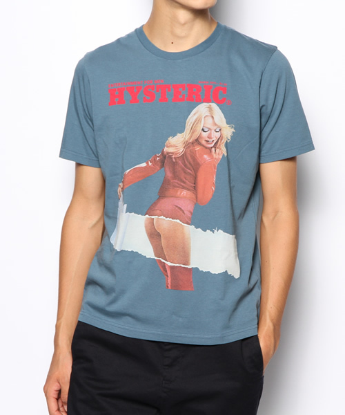 HYSTERIC GLAMOUR（ヒステリックグラマー）の「MARCH-1975 COVER pt T-SH（Tシャツ/カットソー・メンズ・イエロー/ブルー/ブラック・SMALL/MEDIUM/LARGE）」の3枚目の写真