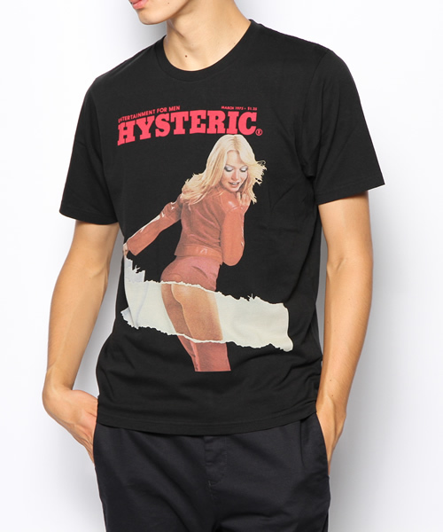 HYSTERIC GLAMOUR（ヒステリックグラマー）の「MARCH-1975 COVER pt T-SH（Tシャツ/カットソー・メンズ・イエロー/ブルー/ブラック・SMALL/MEDIUM/LARGE）」の2枚目の写真