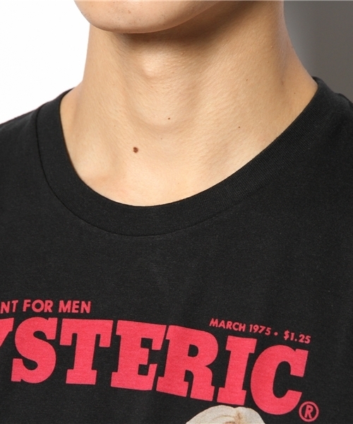 HYSTERIC GLAMOUR（ヒステリックグラマー）の「MARCH-1975 COVER pt T-SH（Tシャツ/カットソー・メンズ・イエロー/ブルー/ブラック・SMALL/MEDIUM/LARGE）」の4枚目の写真