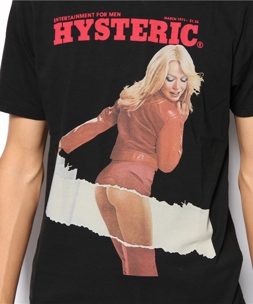 HYSTERIC GLAMOUR（ヒステリックグラマー）の「MARCH-1975 COVER pt T-SH（Tシャツ/カットソー・メンズ・イエロー/ブルー/ブラック・SMALL/MEDIUM/LARGE）」の6枚目の写真