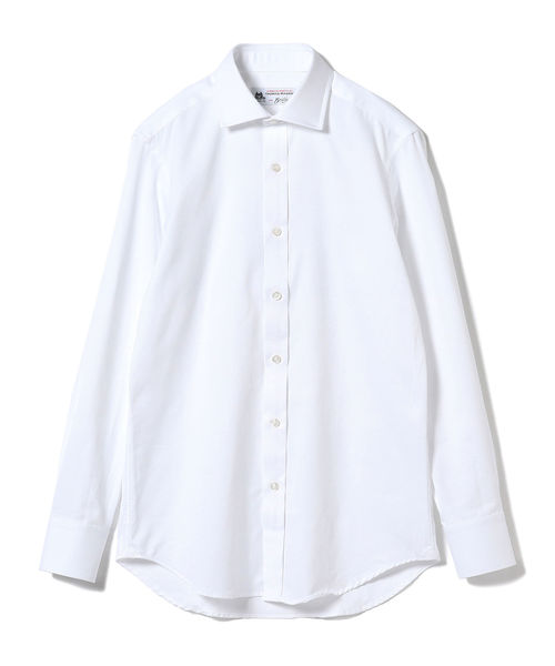 BRILLA per il gusto(ブリッラペルイルグースト)の「Brilla per il gusto / ドビー ワイドカラーシャツ(THOMAS MASON fabric)(シャツ/ブラウス・メンズ・ホワイト・40/38/39/41/42/37)」の3枚目の写真