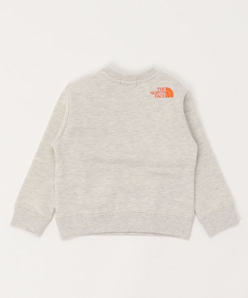THE NORTH FACE（ザノースフェイス）の「ザ・ノース・フェイス キッズ ロゴスウェット / フロントビュークルー（スウェット・キッズ・カーキ/オートミール・90/100/110/120/130/140/150）」の3枚目の写真