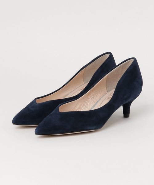 V SEVEN TWELVE THIRTY（ヴィセヴントゥエルヴサーティ）の「Ｖカットキトゥンヒールパンプス（パンプス・レディース・ネイビー/ブラック×ホワイト/グレー/レッド/シルバー/ピンク・22.5cm/23.5cm/23cm/24.5cm/24cm）」の4枚目の写真