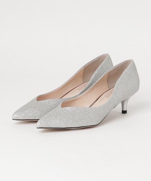 V SEVEN TWELVE THIRTY（ヴィセヴントゥエルヴサーティ）の「Ｖカットキトゥンヒールパンプス（パンプス・レディース・ネイビー/ブラック×ホワイト/グレー/レッド/シルバー/ピンク・22.5cm/23.5cm/23cm/24.5cm/24cm）」の6枚目の写真