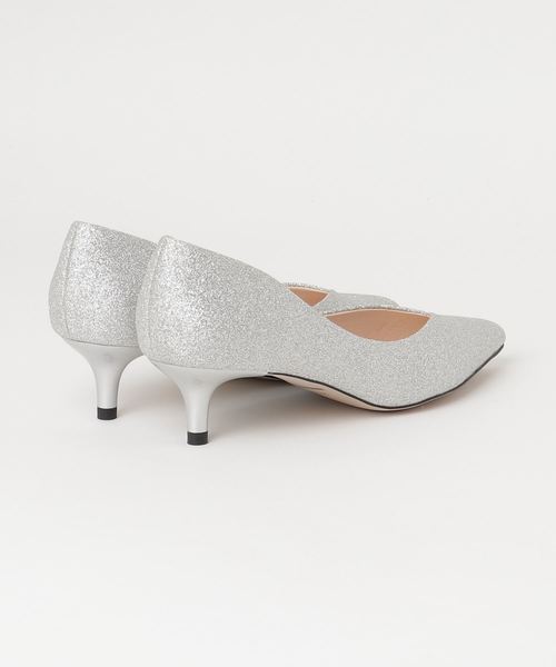 V SEVEN TWELVE THIRTY（ヴィセヴントゥエルヴサーティ）の「Ｖカットキトゥンヒールパンプス（パンプス・レディース・ネイビー/ブラック×ホワイト/グレー/レッド/シルバー/ピンク・22.5cm/23.5cm/23cm/24.5cm/24cm）」の10枚目の写真