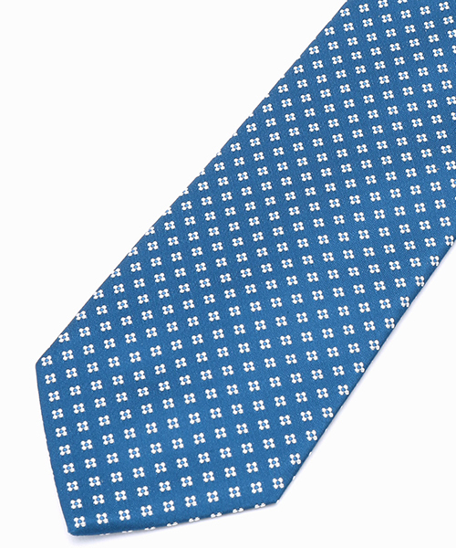 COMME CA ISM（コムサイズム）の「イタリーファブリック サテン小紋 ネクタイ（ネクタイ・メンズ・ブラック/ベージュ/ブルー・FREE）」の3枚目の写真