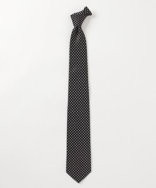 COMME CA ISM（コムサイズム）の「イタリーファブリック サテン小紋 ネクタイ（ネクタイ・メンズ・ブラック/ベージュ/ブルー・FREE）」の7枚目の写真