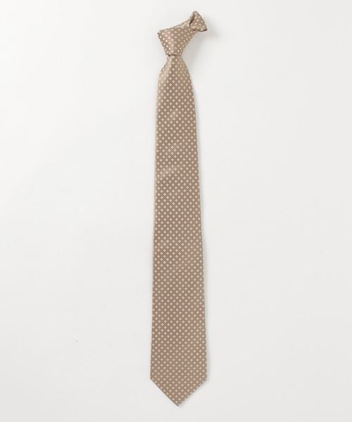 COMME CA ISM（コムサイズム）の「イタリーファブリック サテン小紋 ネクタイ（ネクタイ・メンズ・ブラック/ベージュ/ブルー・FREE）」の6枚目の写真